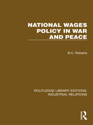 cover image of National Wages Policy in War and Peace